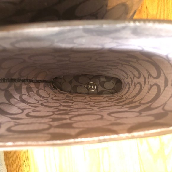 Coach Monogrammed Clear Grey Rainboots - Picture 8 of 14